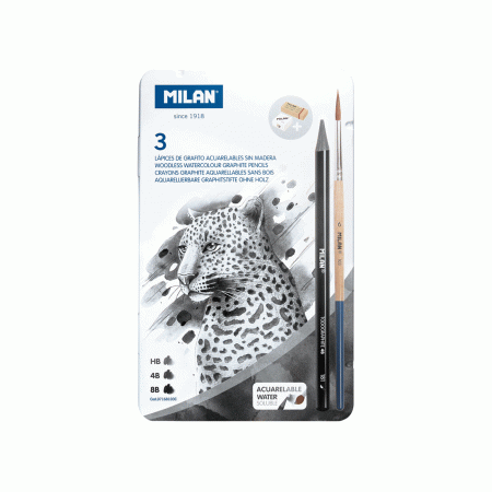 Set za crtanje Milan Todographite bezdrvene olovke HB 4B 8B +KIST+GUMICA+ŠILJILO 1091833