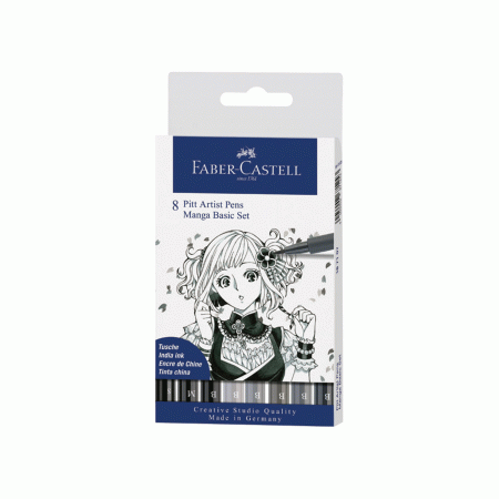 Flomasteri Faber Castell Pitt Artist Manga Basic set 8 kom 1093136