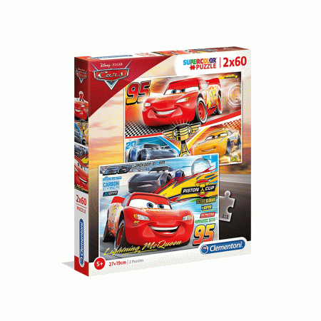 Puzzle Cars 2 x 60 kom Clementoni Disney 92895