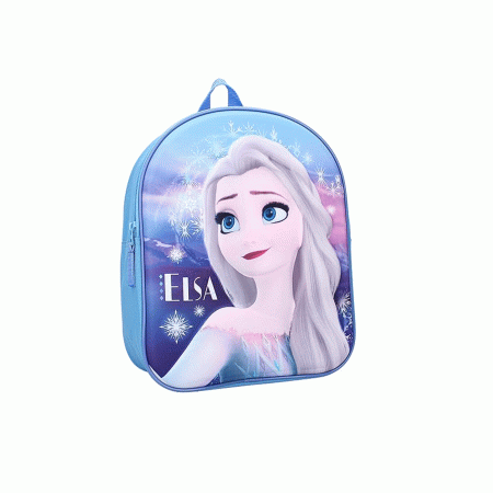 Ruksak mali za vrtić Frozen II Elsa 3D Disney plavi 1093700