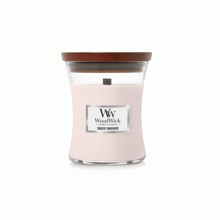 Woodwick svijeća mirisna Medium Sheer Tuberose 1092910