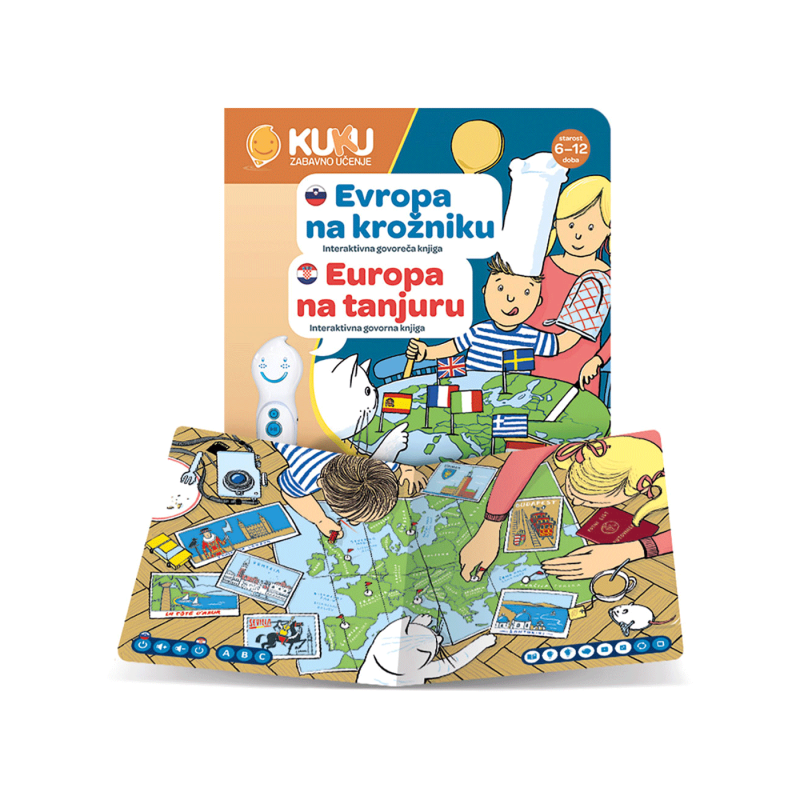 KuKu Interaktivna knjiga Europa na tanjuru( BEZ OLOVKE ) 1093742