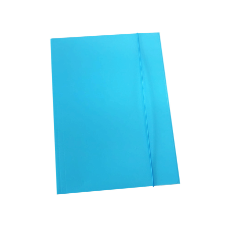 Mapa fascikl kartonski s gumicom Optima svijetlo plavi 01554