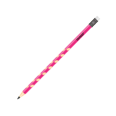 Olovka grafitna Target HB trokutasta Ergo Pink s gumicom 1094634