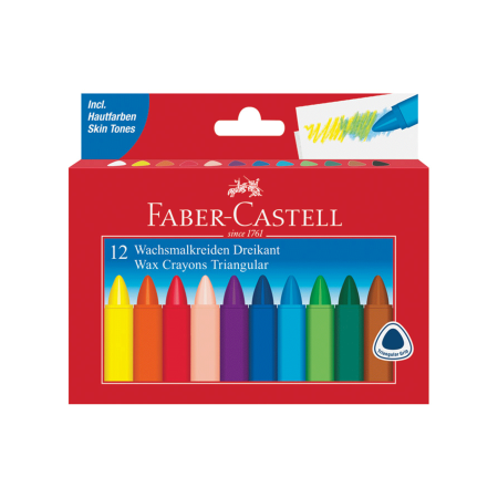 Pastele voštane Faber Castell 12 boja trokutaste 1094858