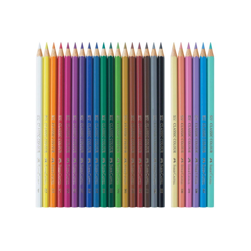 Drvene boje Faber Castell 18 boja + 6 Pastelne boje 1094852