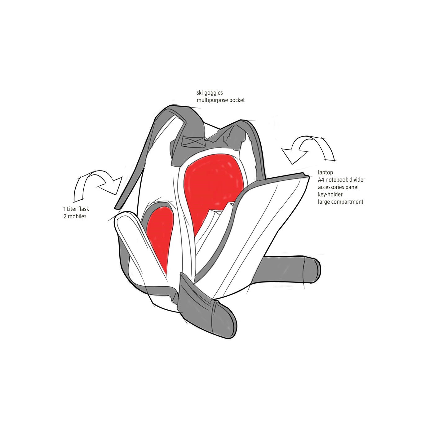 Ruksak školski Target Viper XT Black 1095416