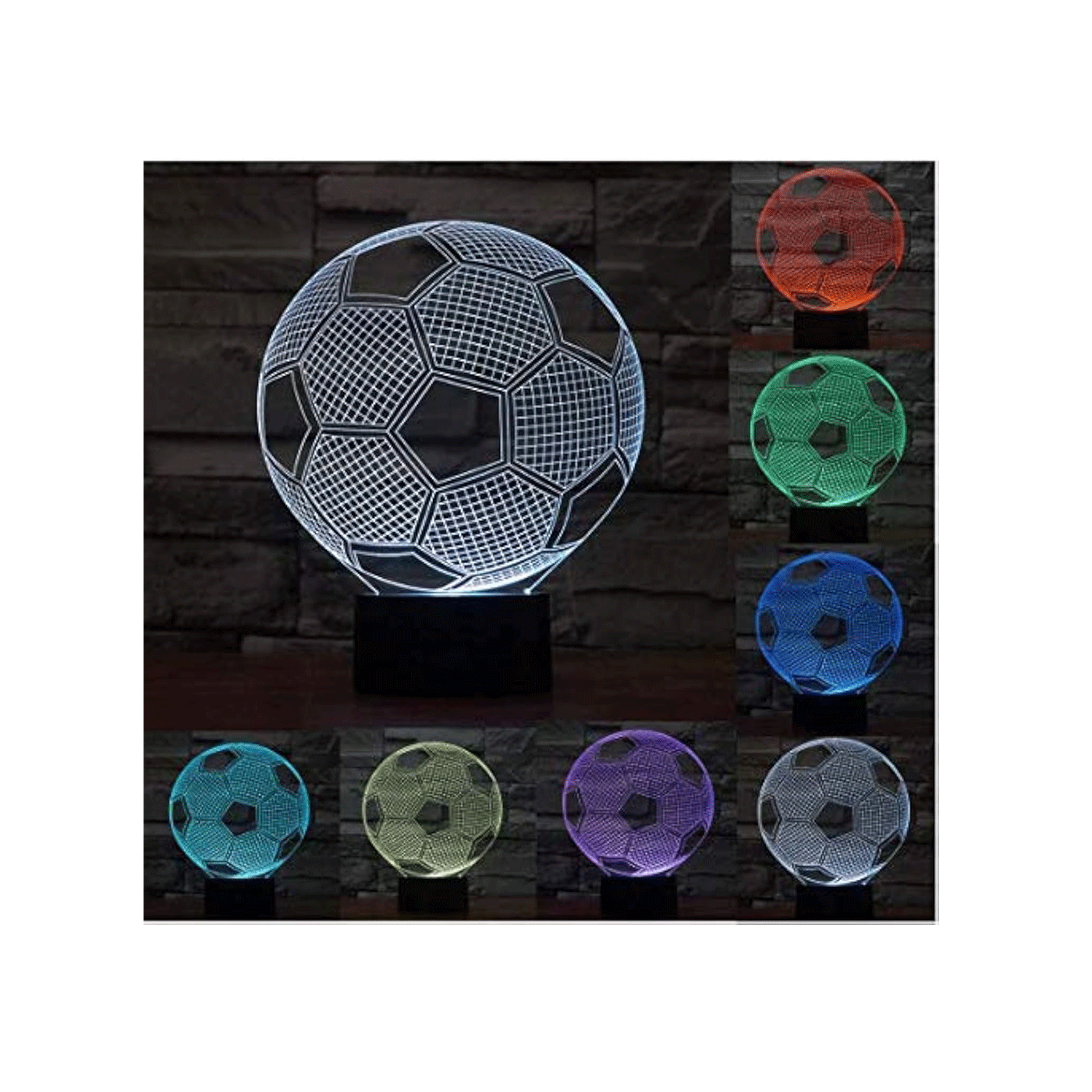 Svjetiljka u obliku nogometne lopte iTotal 3D Led 1095862 - Slika 2