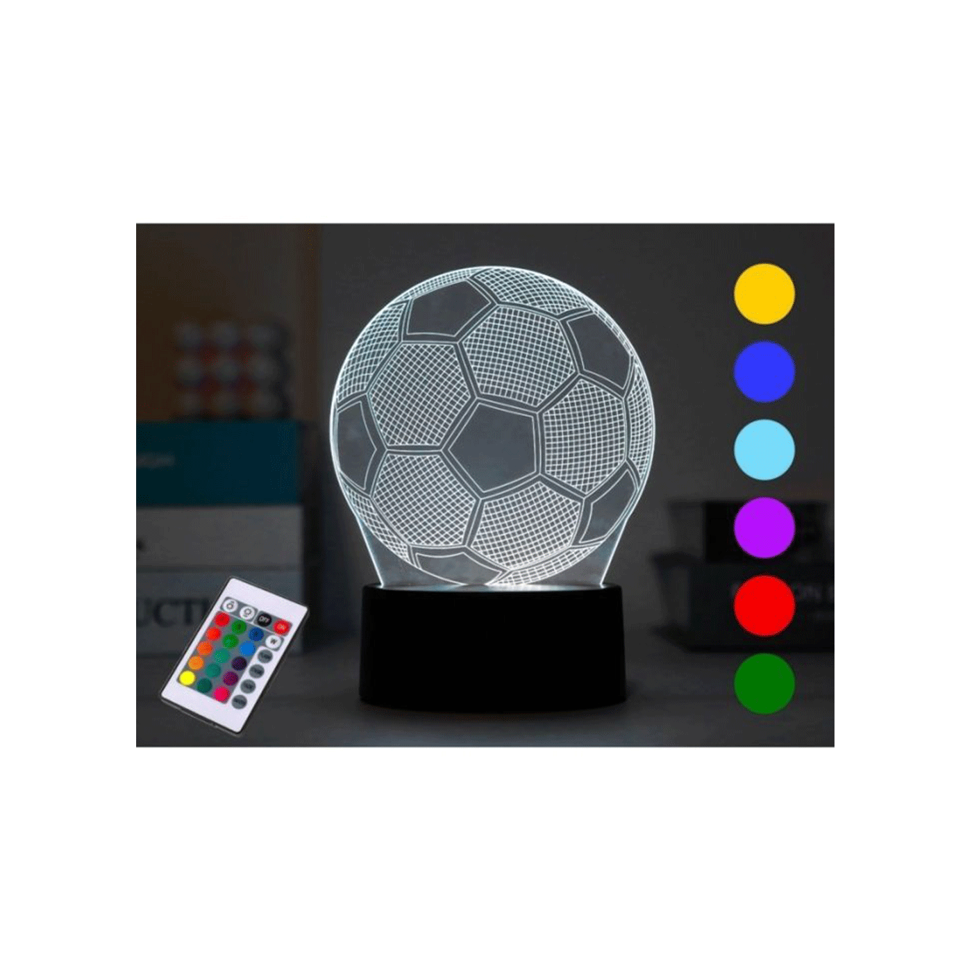 Svjetiljka u obliku nogometne lopte iTotal 3D Led 1095862