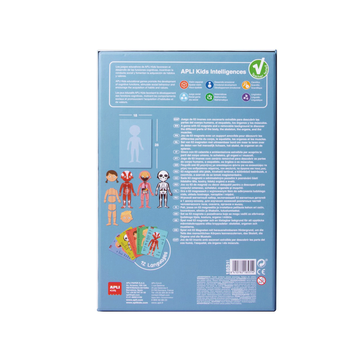 Slagalica Magnetna društvena igra Ljudsko tijelo Apli 1092164 - Slika 4