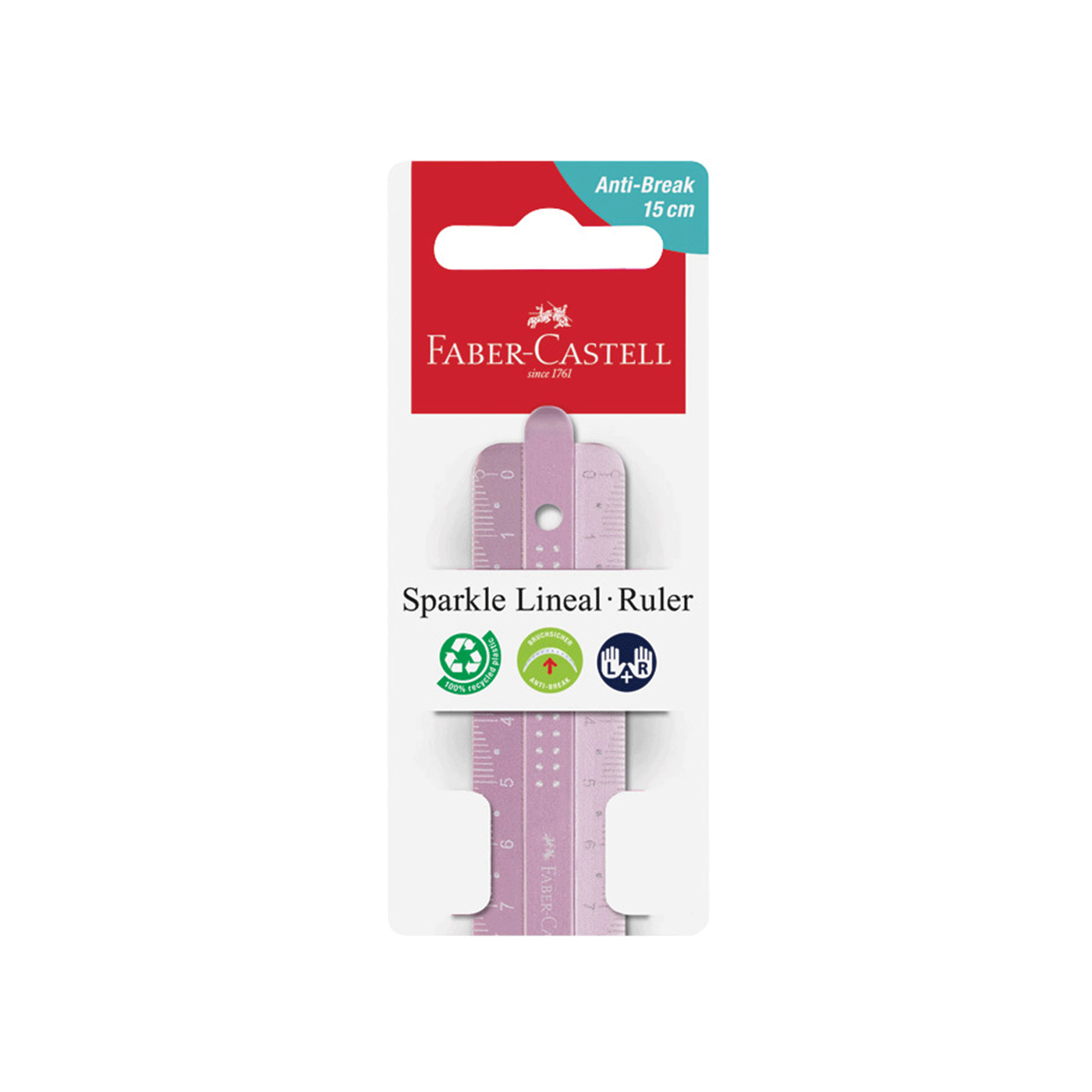 Ravnalo Faber Castell PVC 15 cm Sparkle 1095050 - Slika 2