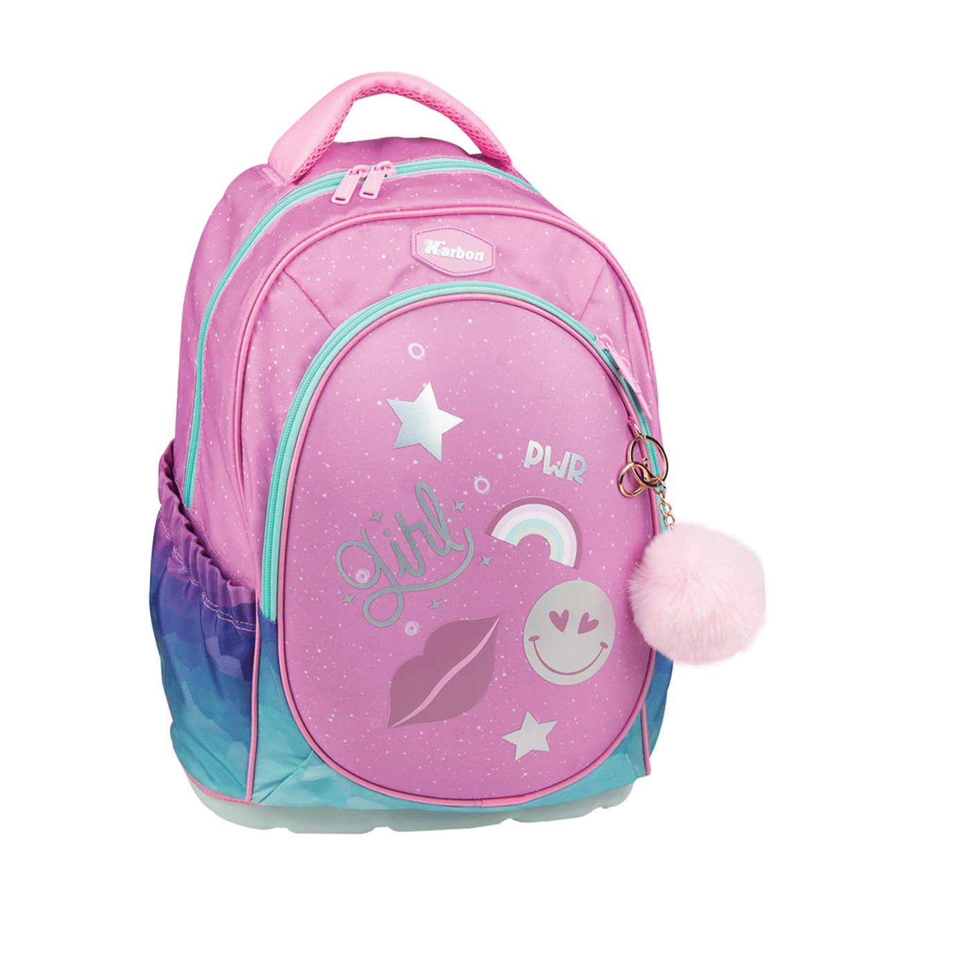Ruksak školski ergonomski Karbon Girl's World 1096585