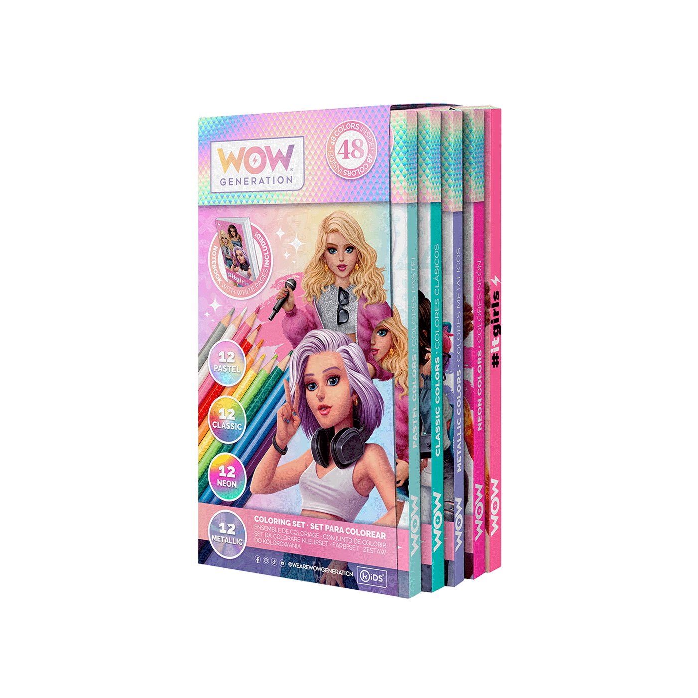 Drvene boje 48 kom i Blok Wow Generation 1097445