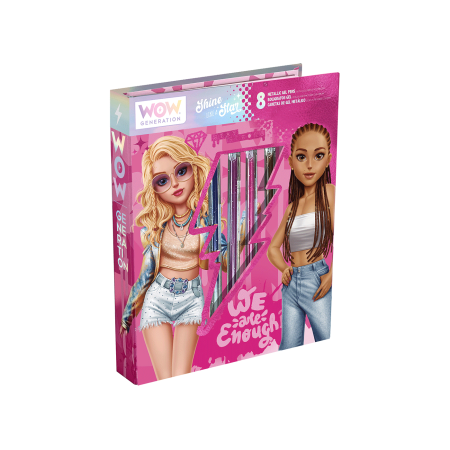 Kreativna bojanka + 8 kom Metalic gel pen Wow Generation 1097435