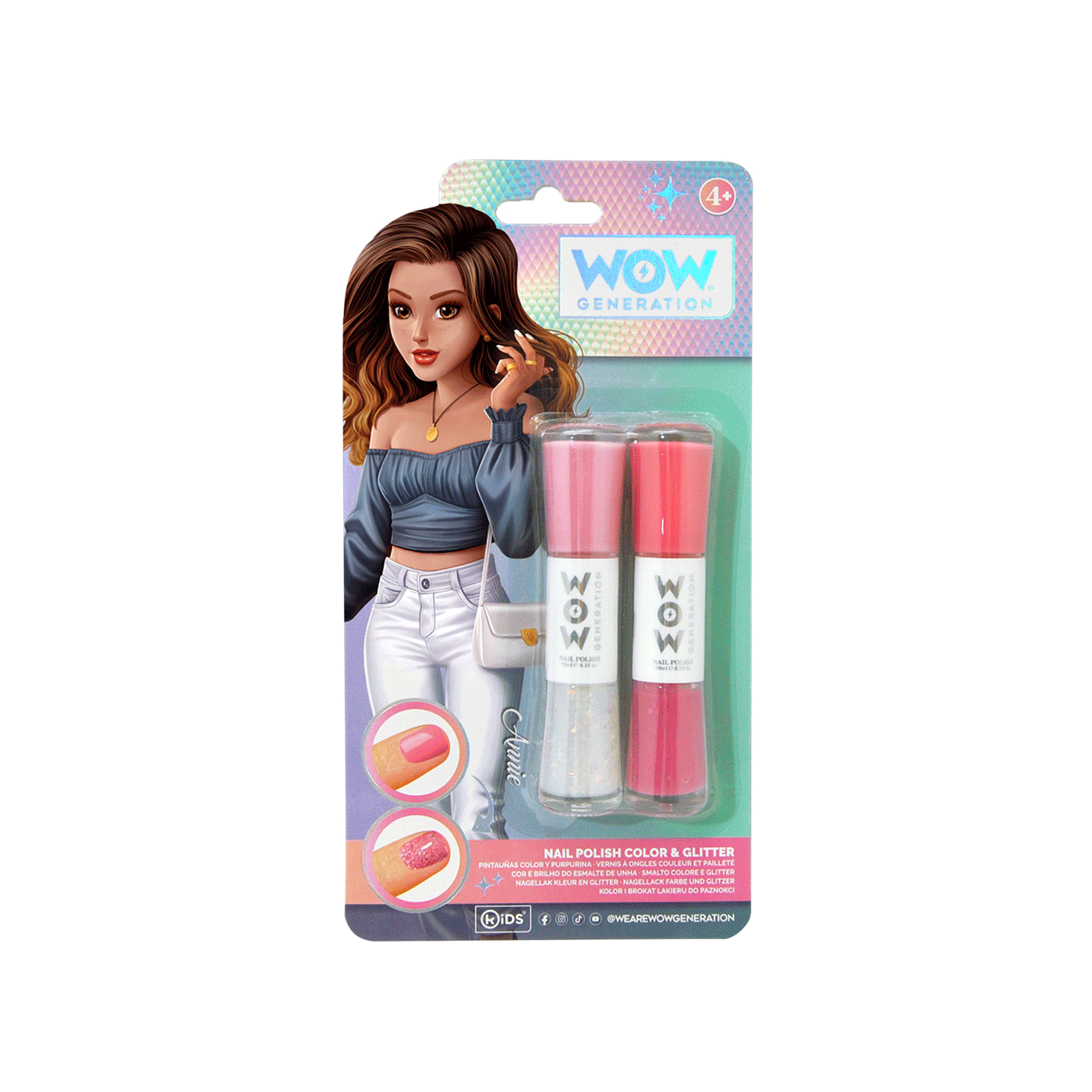 Lak za nokte set 5 kom sa gliterima Wow Generation 1097438