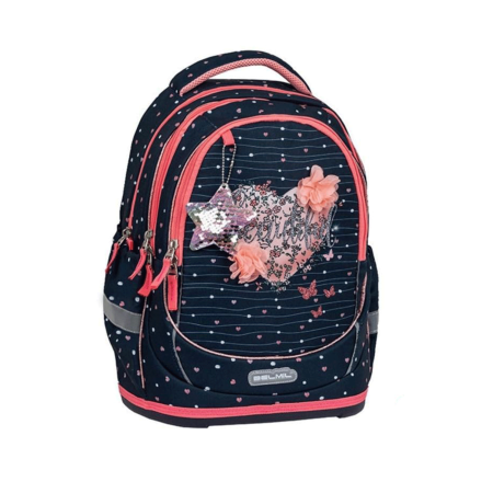 Ruksak školski anatomski Belmil Leisure Plus Beautiful Flowers 1097669