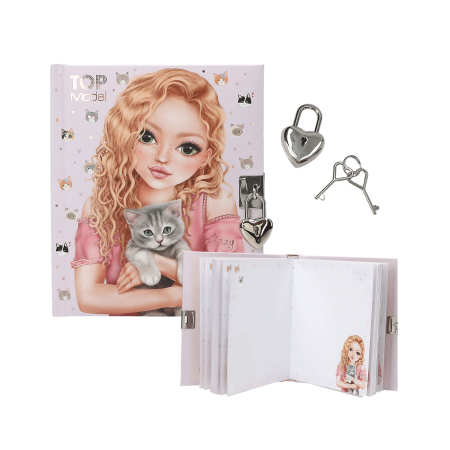 Top Model dnevnik s ključem Kitty and Doggy 1097742