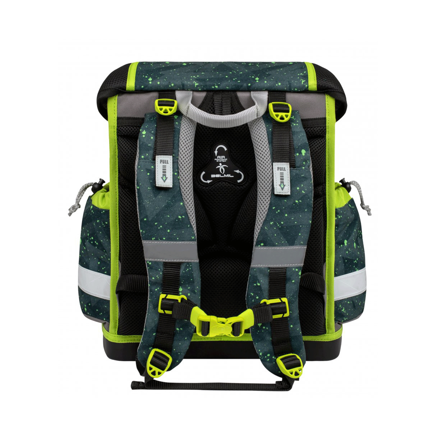 Torba školska anatomska Belmil Classy With Patches Green Splash 1097659 - Slika 3