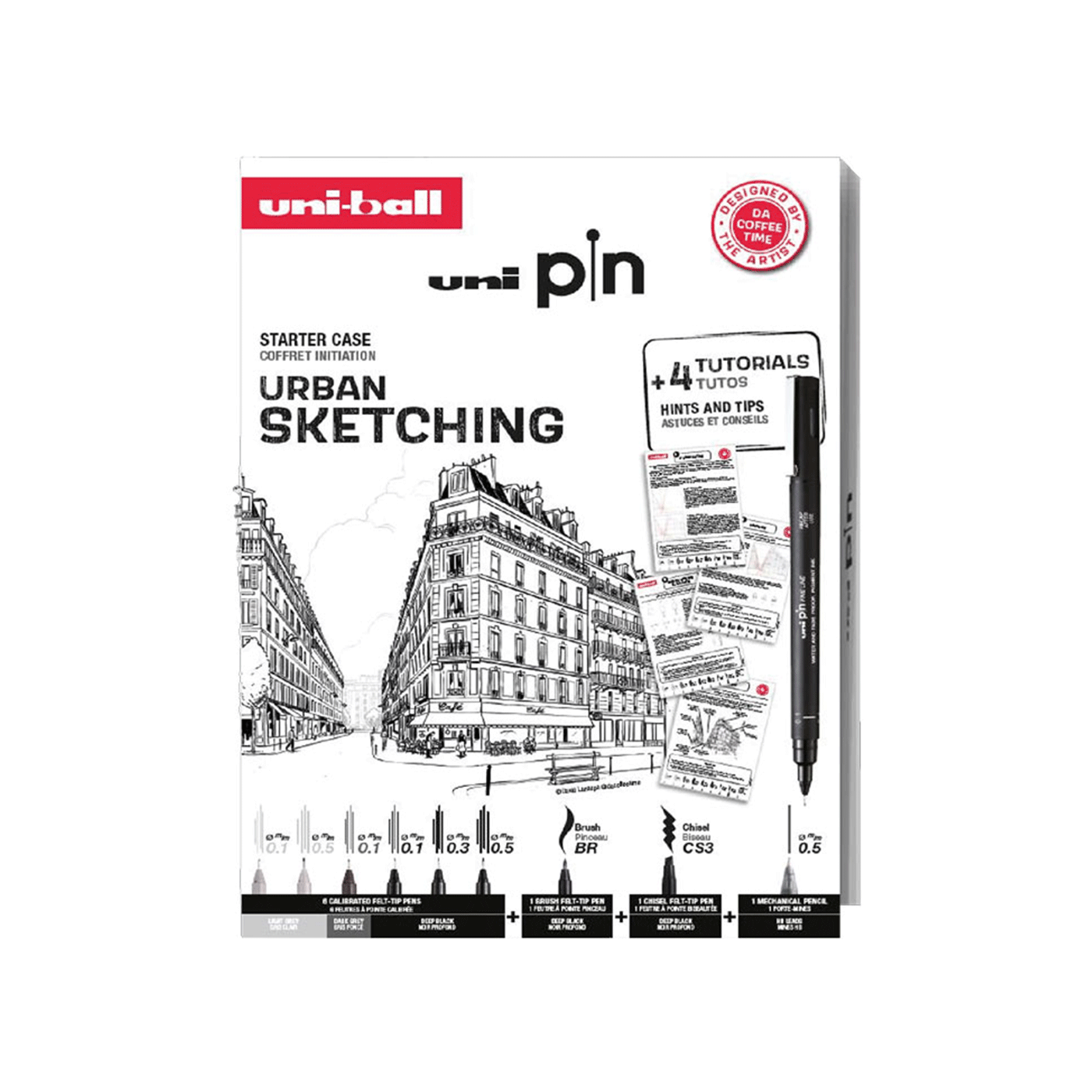 Uni Pin tanki markeri Poklon set Urban Sketching + tutorijal 1097783