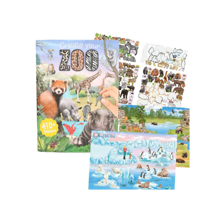 Kreativna knjiga s naljepnicama Izradi svoj ZOO 1097856