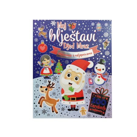 Kreativna slikovnica s naljepnicama Moj blještavi Djed Mraz 1097849