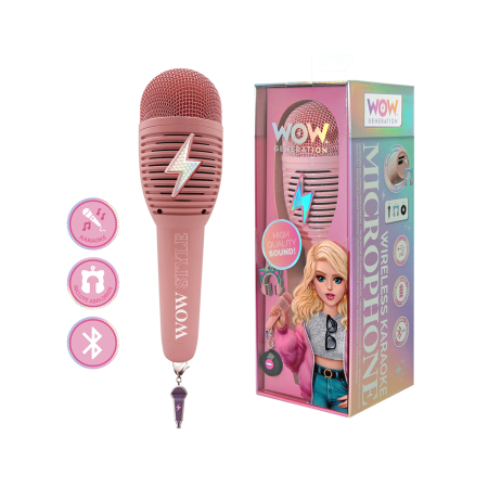 Mikrofon Karaoke WoW Generation sa snimačem zvuka i USB kabelom 1097817