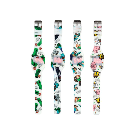 Sat ručni silikonski digitalni Minecraft 1097814