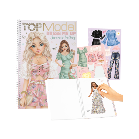 Top Model kreativna bojanka s naljepnicama Dress Me Up Summer Feeling 1097857