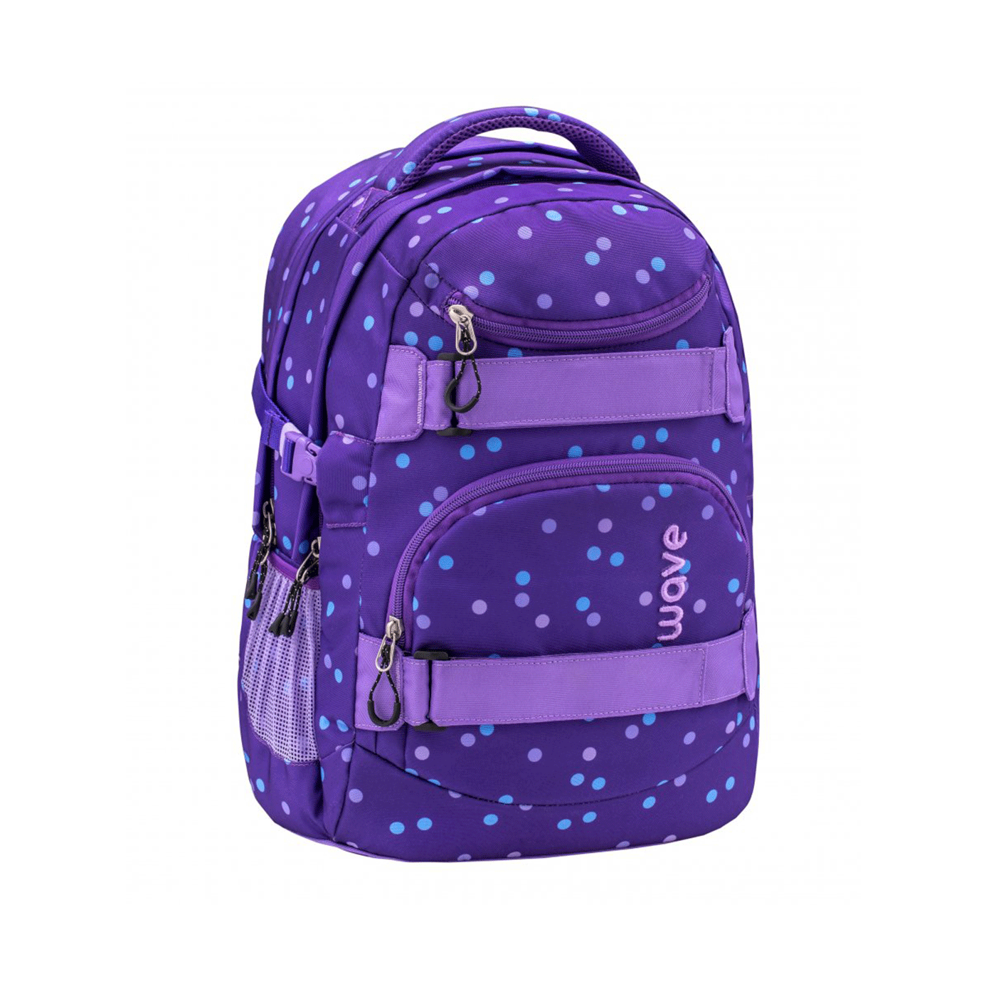 Ruksak školski anatomski Belmil Wave Infinity Purple Dots 1097218