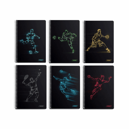 Bilježnica A4 Spiralna kvadratići Target meki uvez Sport 96 listova 1095092