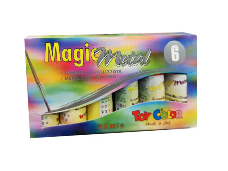 Tempere Toy Color magic metal 80ml 6 boja 1097949