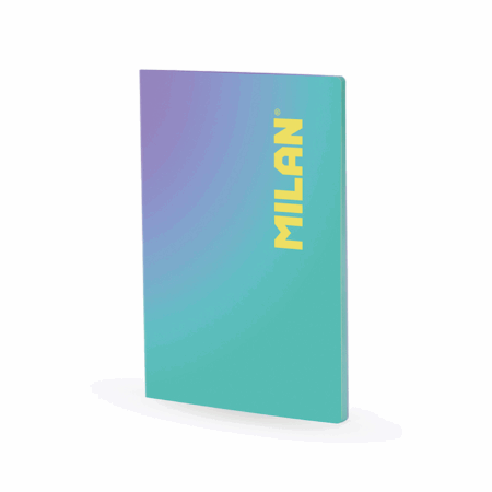 Bilježnica A4 Meki uvez Crte Milan Sunset zelena 1098132