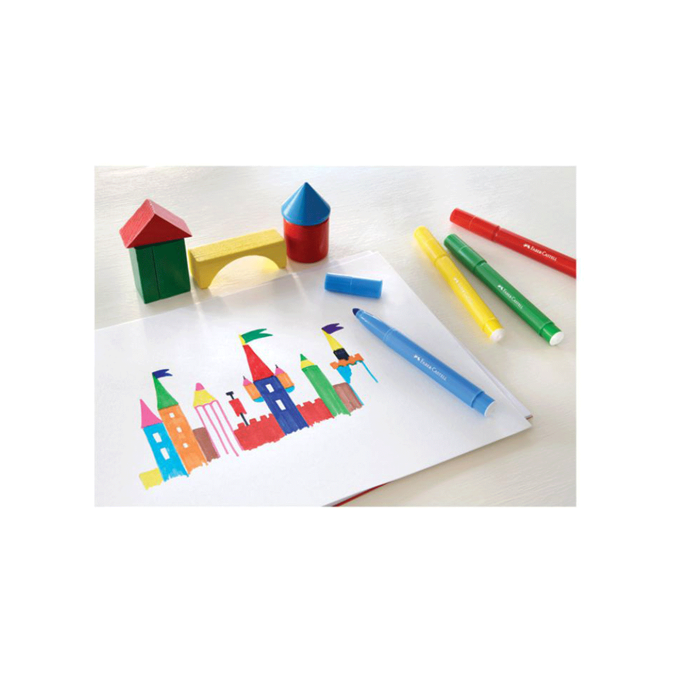 Flomasteri Faber Castell 12 kom Jumbo kratki 1098090