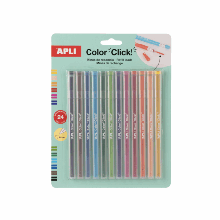Mine refil za Click olovke u boji 2,6 mm 24 kom Apli blister 1098178