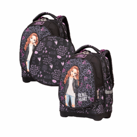 Ruksak školski anatomski Target Superlight 2 face Rebel Heart 1098062