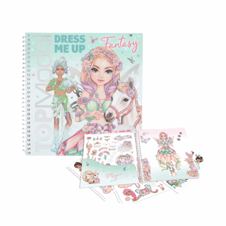 Top Model kreativna bojanka s naljepnicama Dress Me Up Fantasy 1098085