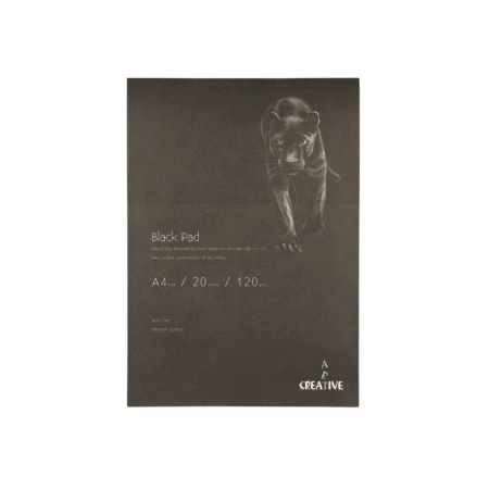 Blok za crtanje 20 listova crni papir A4 Creative 1098203