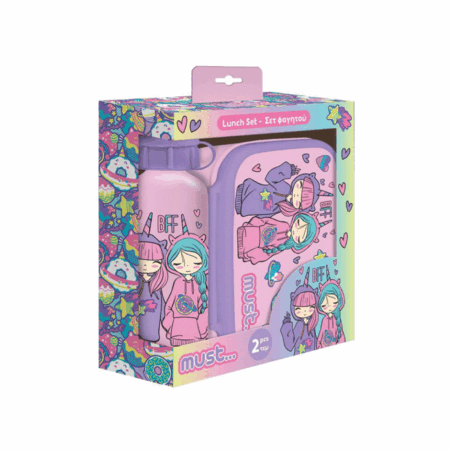 Boca za vodu metalna 500 ml i kutija za užinu set BFF 1098229