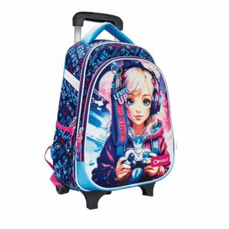 Ruksak školski s kotačima Connect XT 26 Gamer Girl 1098218