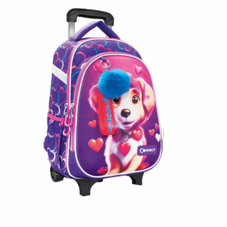 Ruksak školski s kotačima Connect XT 26 Love Dog 1098219