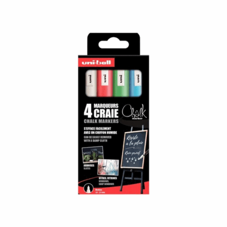 Uni marker Tekuća Kreda 5M 4 kom set 1098177