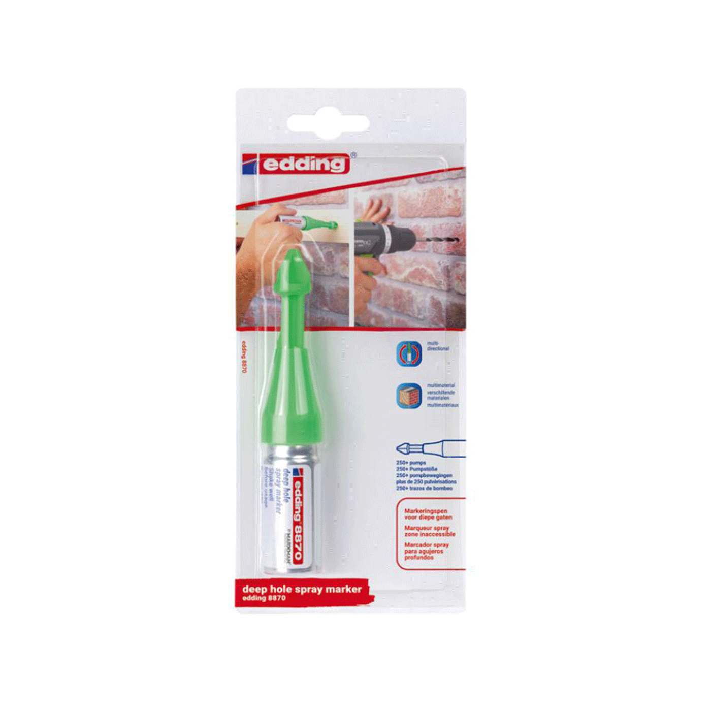 edding 8870 neon sprej marker za oznacavanje kroz rupe