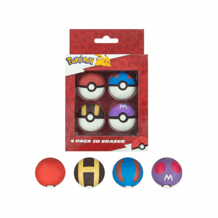Pokemon školski set 4 gumice za brisanje