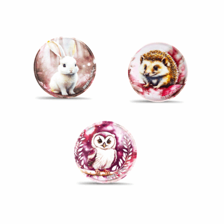 Belmil bedž za torbu Animals set 3 kom 1098853