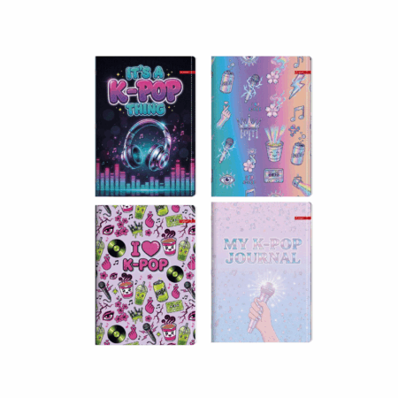 Bilježnica A4 crte K-POP meki uvez 1098889