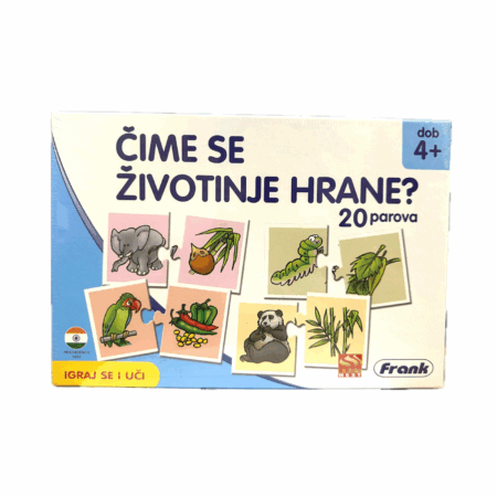 Puzzle Edukativne Čime se hrane životinje Frank 92221