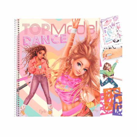 Top Model kreativna bojanka s naljepnicama Dance 1099159