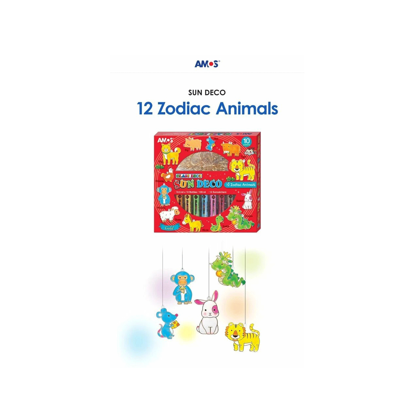 Sun Deco Animals Amos set za oslikavanje stakla 1099409 - Slika 3